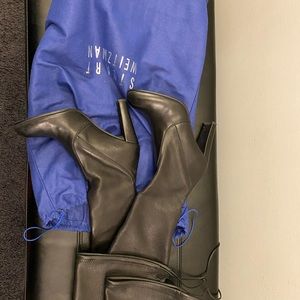 Stuart Wientzman over the knee boots leather